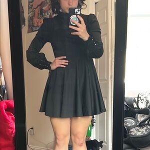 Cute mini black gothic dress